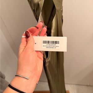 Reformation Artichoke Casette Silk Dress